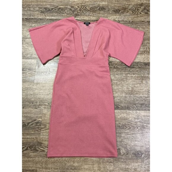 Episode Dresses & Skirts - Episode Los Angeles Short Rose Pink A-Line Bell Sleeve Dress Size Small